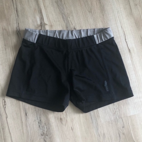 Mini Black & Grey Reebok Athletic Shorts - Picture 1 of 5